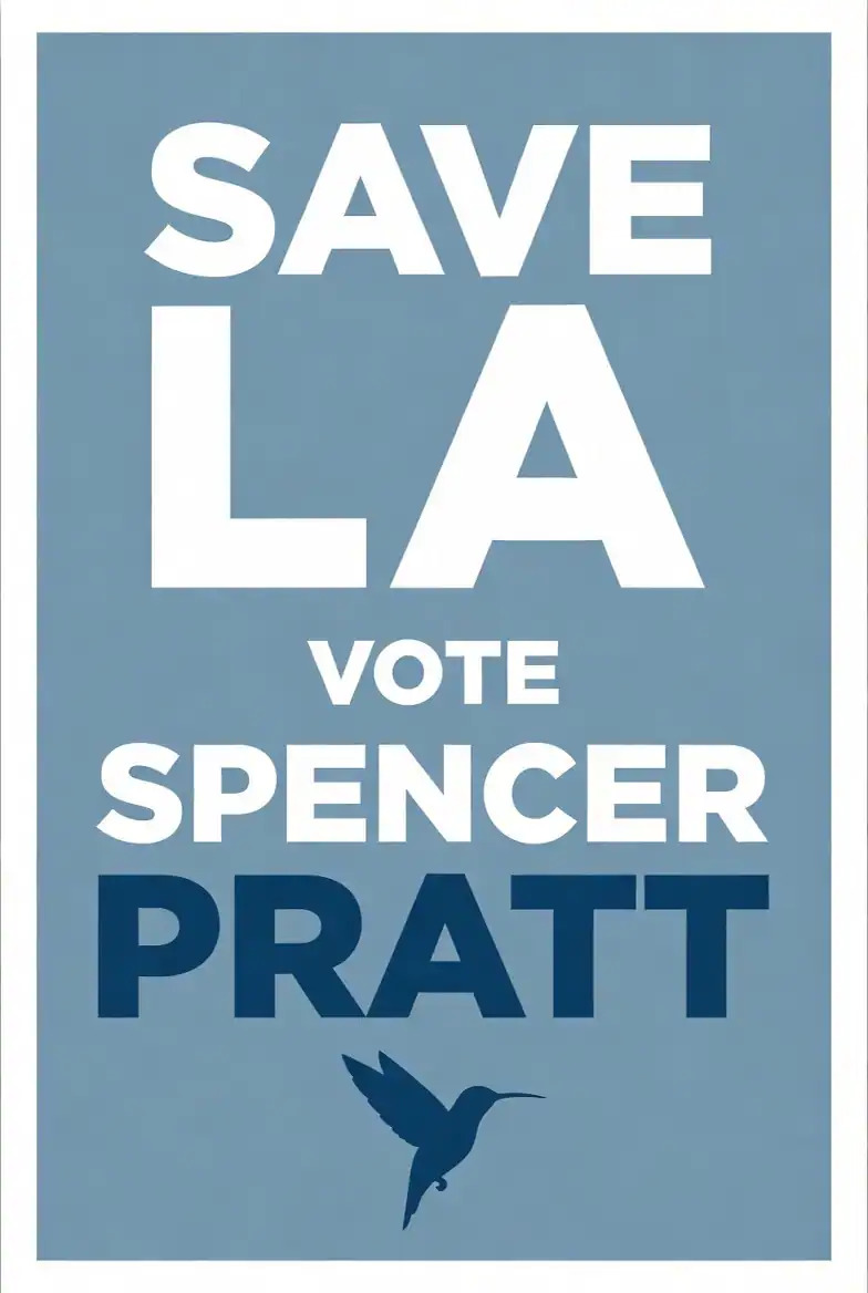 Save LA — Blue Poster